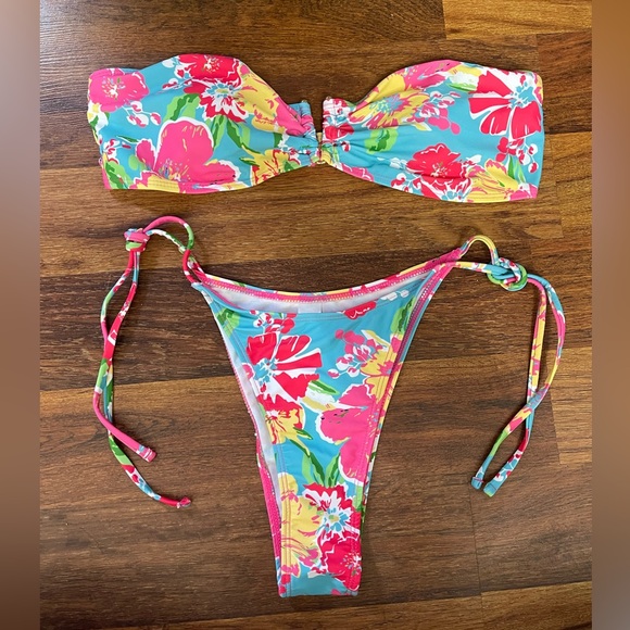 Other - Floral Strapless Bikini